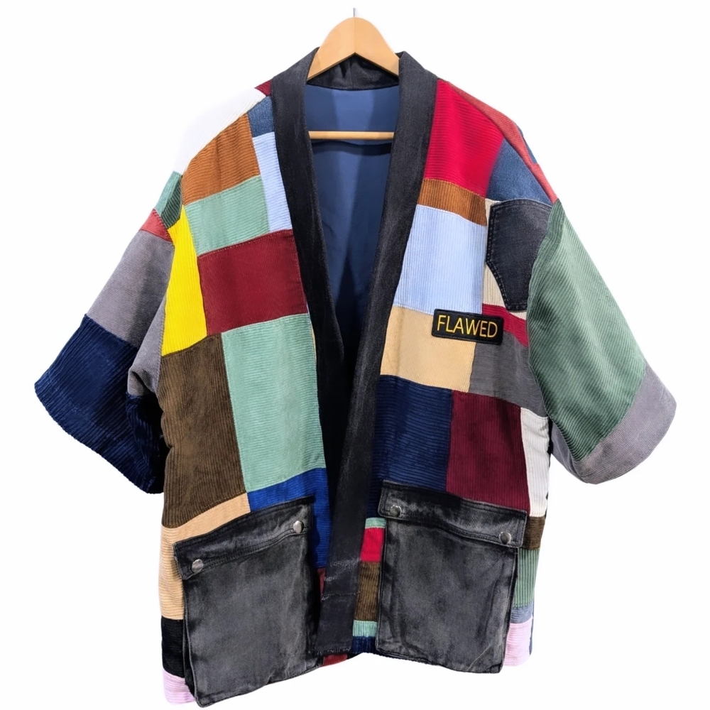 Corduroy Patched Kimono (Chest 39-42″)